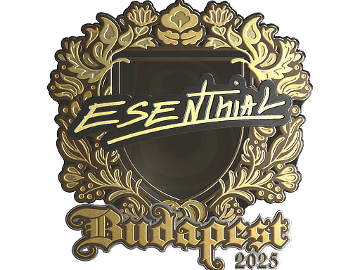 Sticker | esenthial (Gold) | Budapest 2025