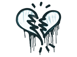 Sealed Graffiti | Broken Heart (Wire Blue)