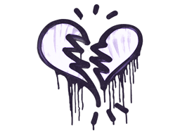 Sealed Graffiti | Broken Heart (Violent Violet)