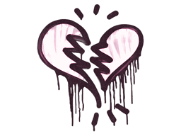 Sealed Graffiti | Broken Heart (Princess Pink)