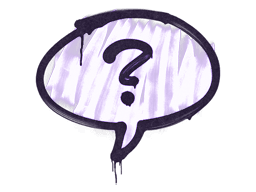 Sealed Graffiti | Question Mark (Monster Purple)
