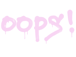 Sealed Graffiti | Oops (Bazooka Pink)