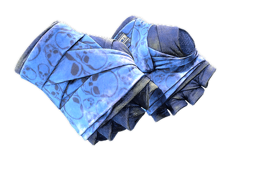★ Hand Wraps | Cobalt Skulls (Battle-Scarred)