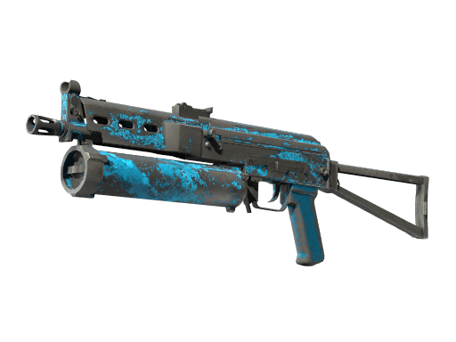 StatTrak™ PP-Bizon | Blue Streak (Battle-Scarred)