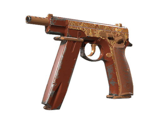 CZ75-Auto | Honey Paisley (Well-Worn)