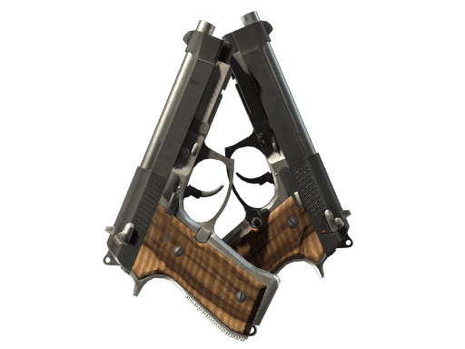 StatTrak™ Dual Berettas | Black Limba (Minimal Wear)