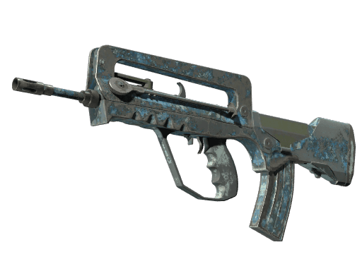 FAMAS | Cyanospatter (Battle-Scarred)