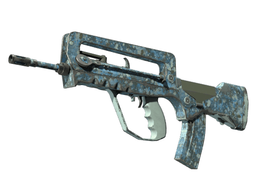 FAMAS | Cyanospatter (Field-Tested)