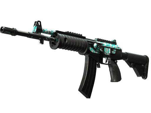 Galil AR | Aqua Terrace (Battle-Scarred)