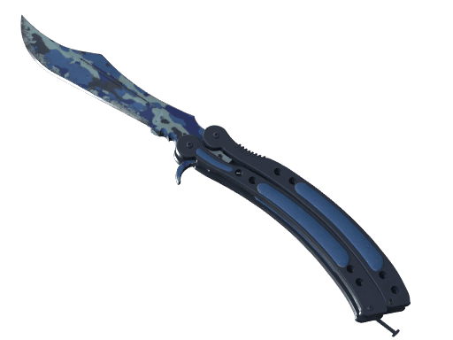 ★ StatTrak™ Butterfly Knife | Bright Water (Well-Worn)