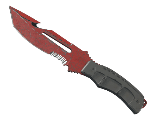 ★ StatTrak™ Survival Knife | Crimson Web (Battle-Scarred)