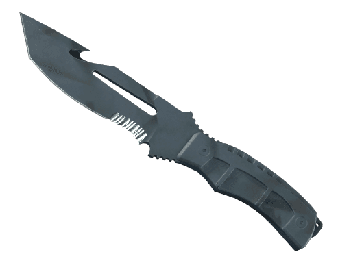 ★ Survival Knife | Night Stripe (Well-Worn)