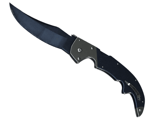 ★ StatTrak™ Falchion Knife | Blue Steel (Battle-Scarred)