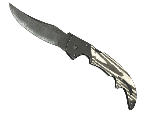 ★ StatTrak™ Falchion Knife | Black Laminate (Well-Worn)