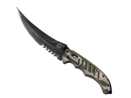 ★ Flip Knife | Black Laminate (Minimal Wear)
