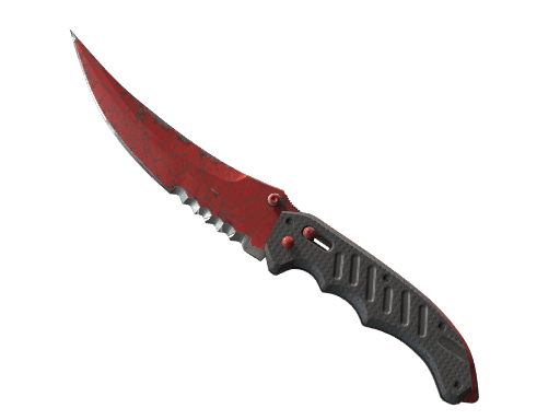 ★ Flip Knife | Crimson Web (Well-Worn)