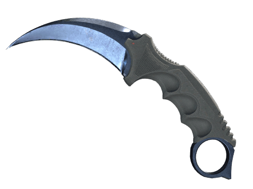★ StatTrak™ Karambit | Blue Steel (Battle-Scarred)