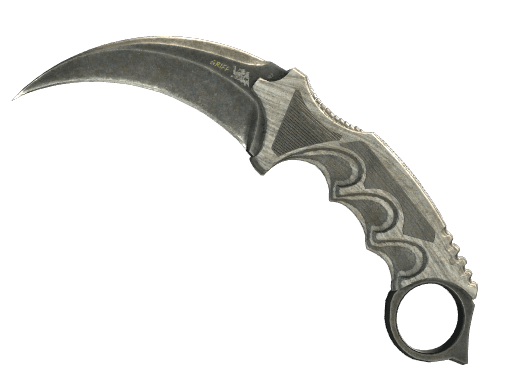 ★ StatTrak™ Karambit | Black Laminate (Battle-Scarred)