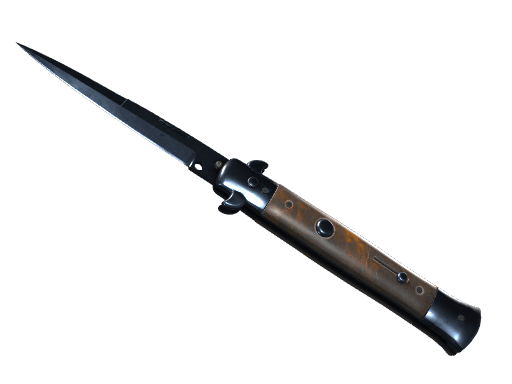★ StatTrak™ Stiletto Knife | Blue Steel (Well-Worn)