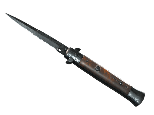 ★ StatTrak™ Stiletto Knife | Damascus Steel (Battle-Scarred)