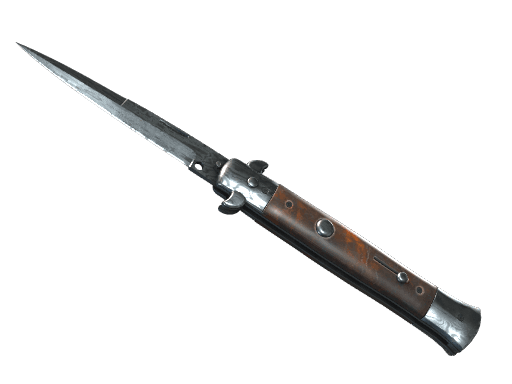 ★ StatTrak™ Stiletto Knife | Damascus Steel (Well-Worn)