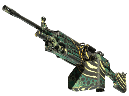 StatTrak™ M249 | Emerald Poison Dart (Field-Tested)