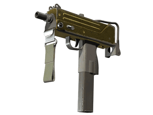 MAC-10 | Gold Brick (Battle-Scarred)