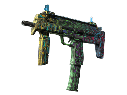 StatTrak™ MP7 | Neon Ply (Battle-Scarred)