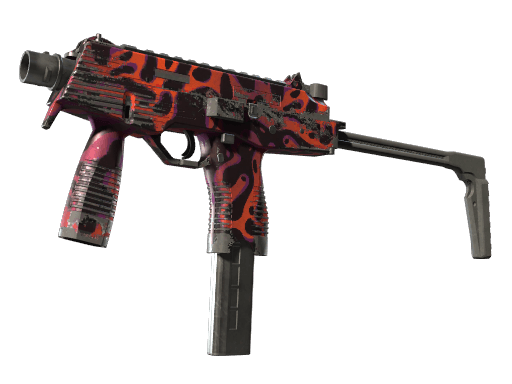 StatTrak™ MP9 | Ruby Poison Dart (Well-Worn)