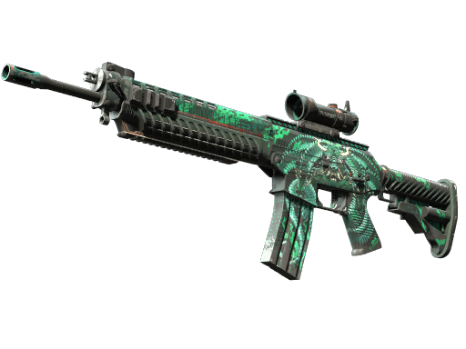 SG 553 | Dragon Tech (Well-Worn)