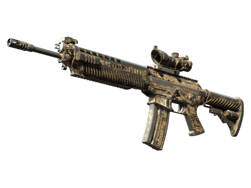SG 553 | Bleached (Battle-Scarred)