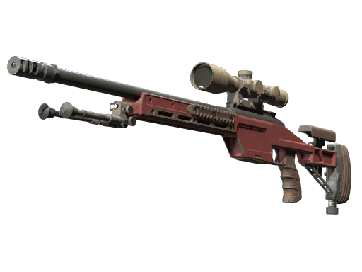 SSG 08 | Red Stone (Well-Worn)