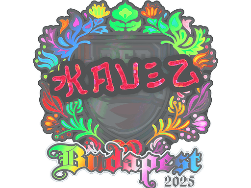 Sticker | kauez (Holo) | Budapest 2025