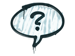 Sealed Graffiti | Question Mark (Wire Blue)