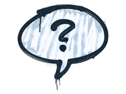 Sealed Graffiti | Question Mark (Monarch Blue)