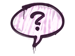Sealed Graffiti | Question Mark (Bazooka Pink)