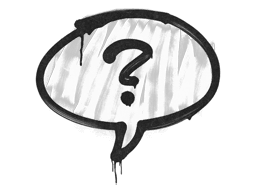 Sealed Graffiti | Question Mark (Shark White)