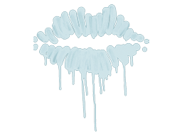 Sealed Graffiti | Kiss (Wire Blue)