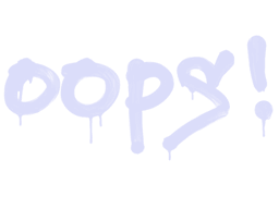 Sealed Graffiti | Oops (SWAT Blue)